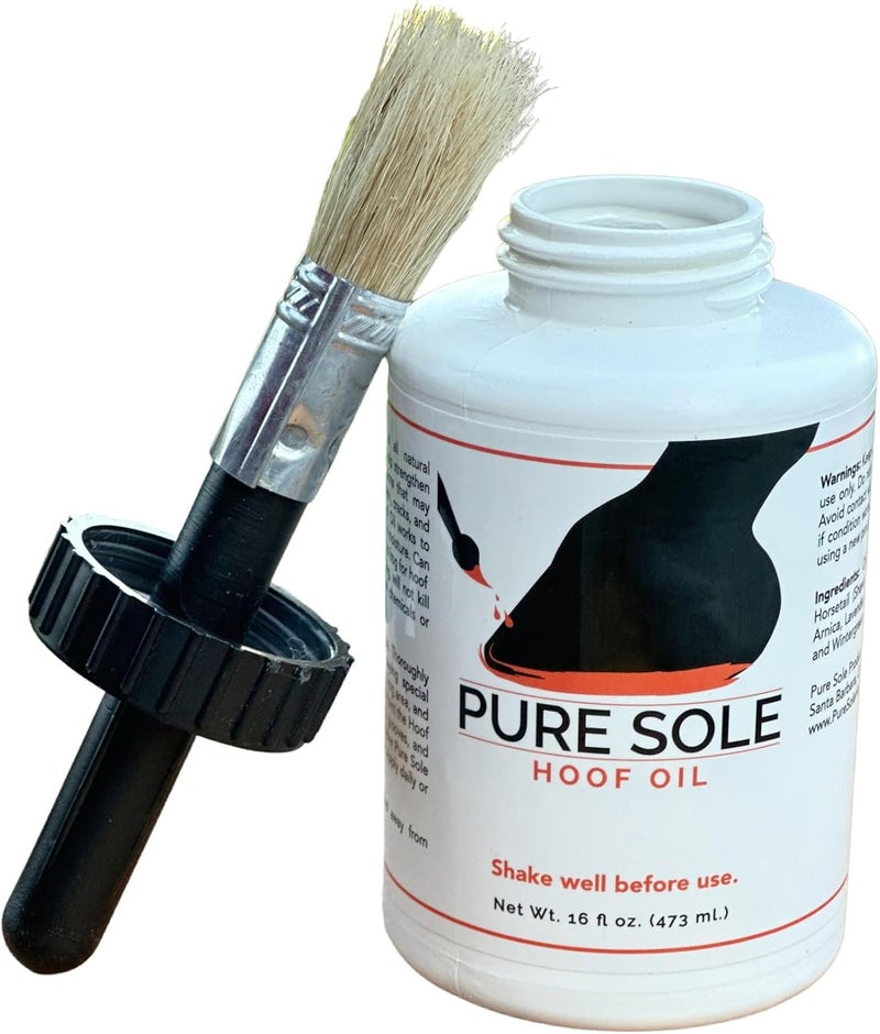 PureSole Hoof Oil - All Natural Hoof Conditioner for Horses with Hoof Oil Brush Applicator - Strengthens, Moisturizes and Treats Hoof Problems - 16 fl oz. - Image 5